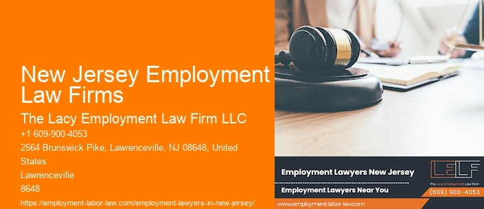 New Jersey Employment Law Firms