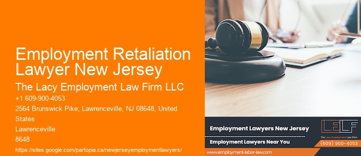 Employment Retaliation Lawyer New Jersey